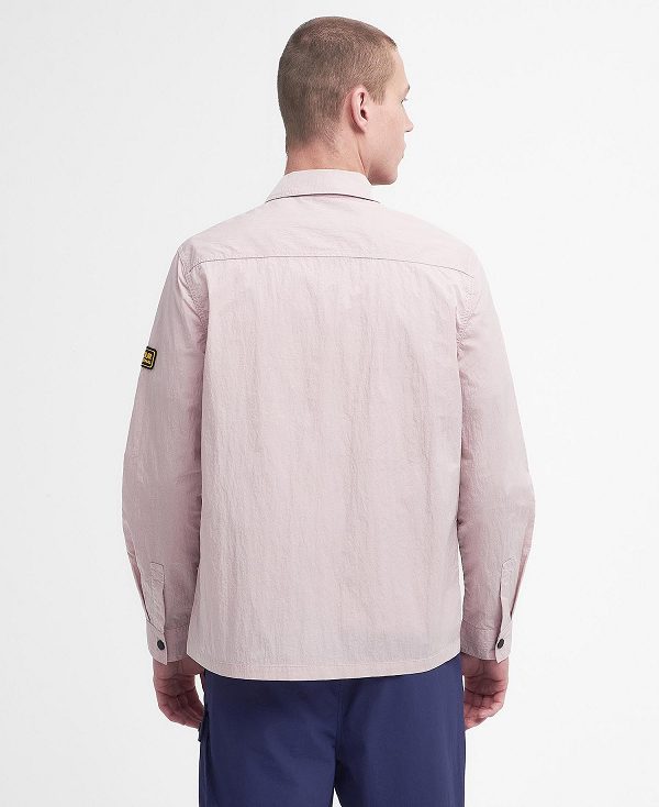 Barbour Inlet Overshirt Dusk Pink | BABO87983