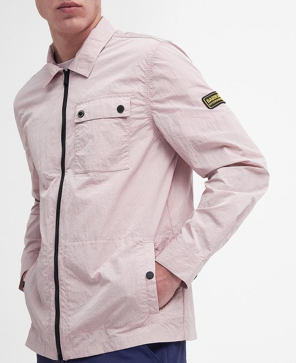 Barbour Inlet Overshirt Dusk Pink | BABO87983