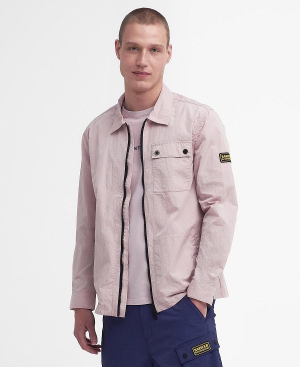 Barbour Inlet Overshirt Dusk Pink | BABO87983