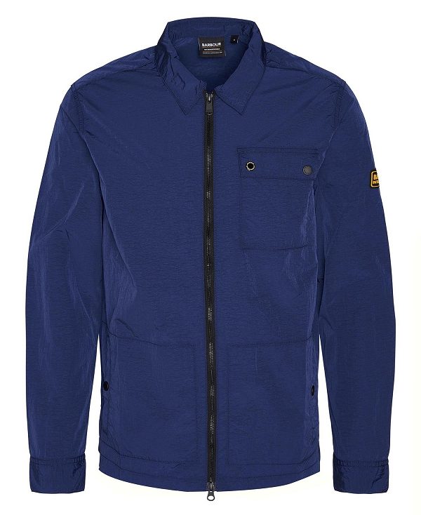 Barbour Inlet Overshirt Navy | BABO87986