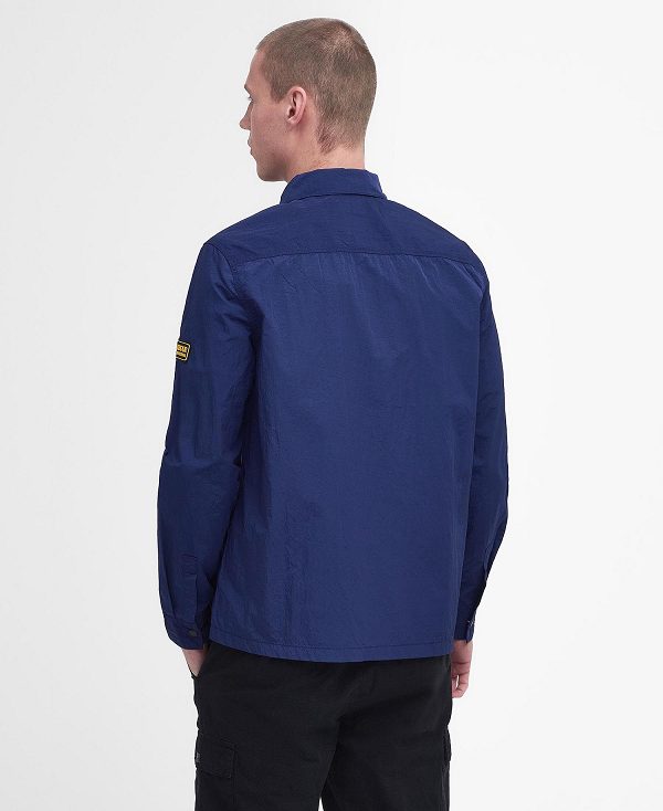 Barbour Inlet Overshirt Navy | BABO87986