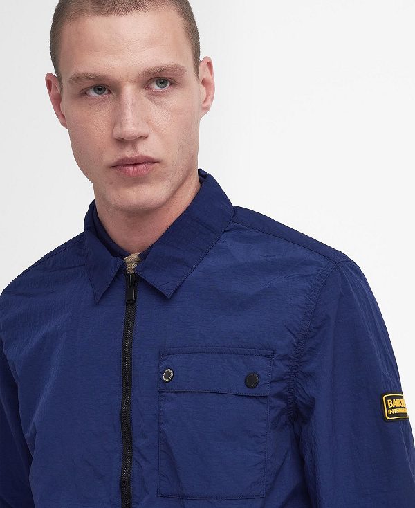 Barbour Inlet Overshirt Navy | BABO87986