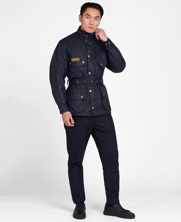 Barbour International Original Waxed Jacket Navy | BABO87156