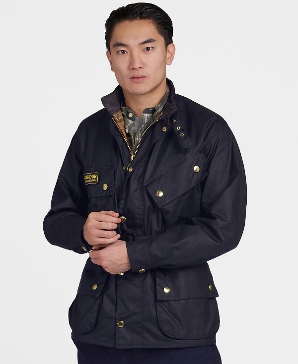 Barbour International Original Waxed Jacket Navy | BABO87156