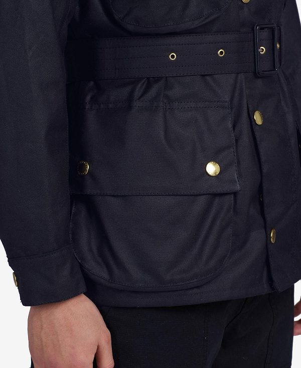 Barbour International Original Waxed Jacket Navy | BABO87156