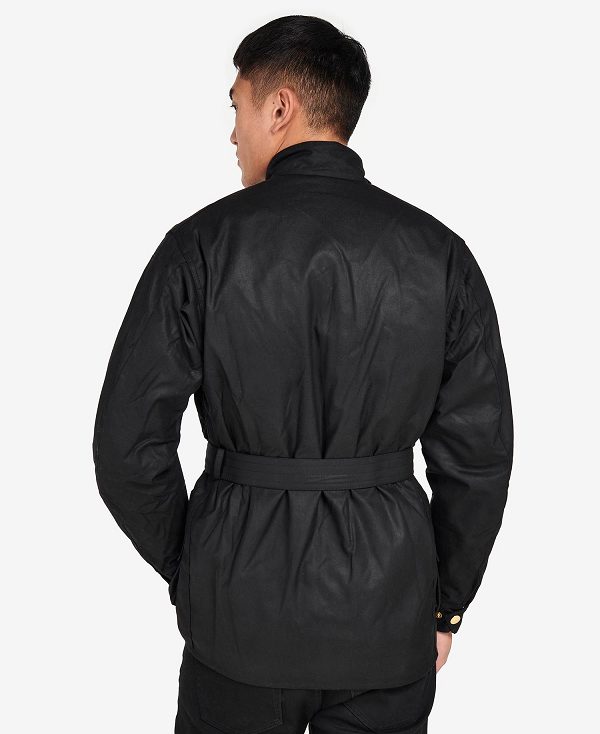 Barbour International Original Waxed Jacket Black | BABO87186