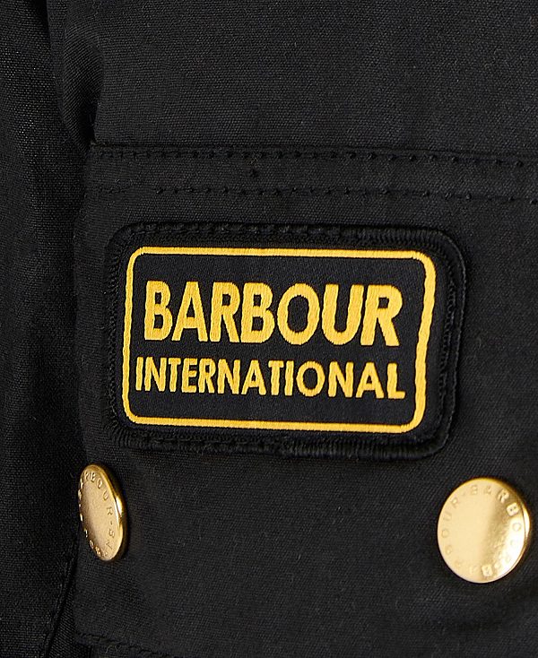 Barbour International Original Waxed Jacket Black | BABO87186