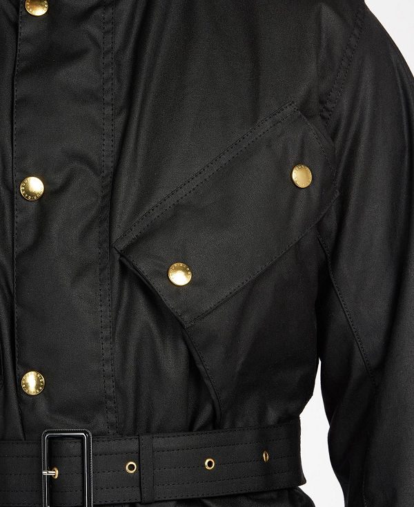 Barbour International Original Waxed Jacket Black | BABO87186