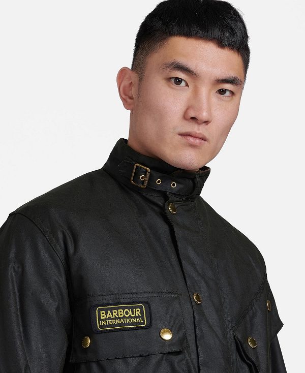 Barbour International Original Waxed Jacket Sage | BABO87159