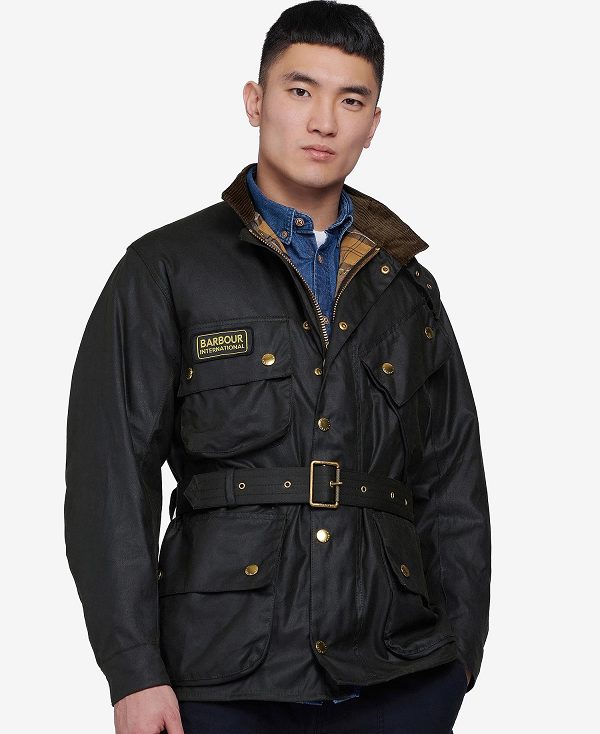 Barbour International Original Waxed Jacket Sage | BABO87159