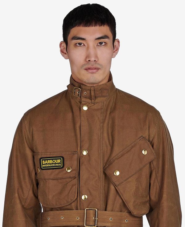 Barbour International Original Waxed Jacket Sand | BABO87160