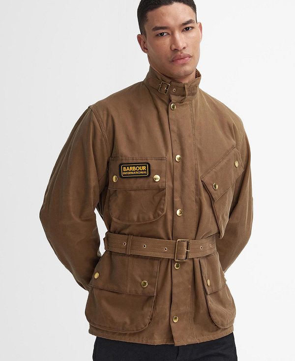 Barbour International Original Waxed Jacket Sand | BABO87160