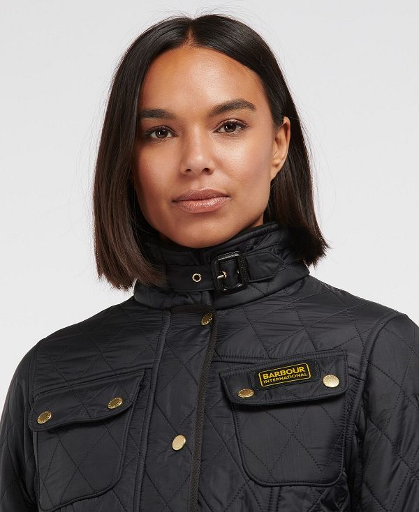 Barbour International Polarquilt Jacket Black/Black | BABO89254