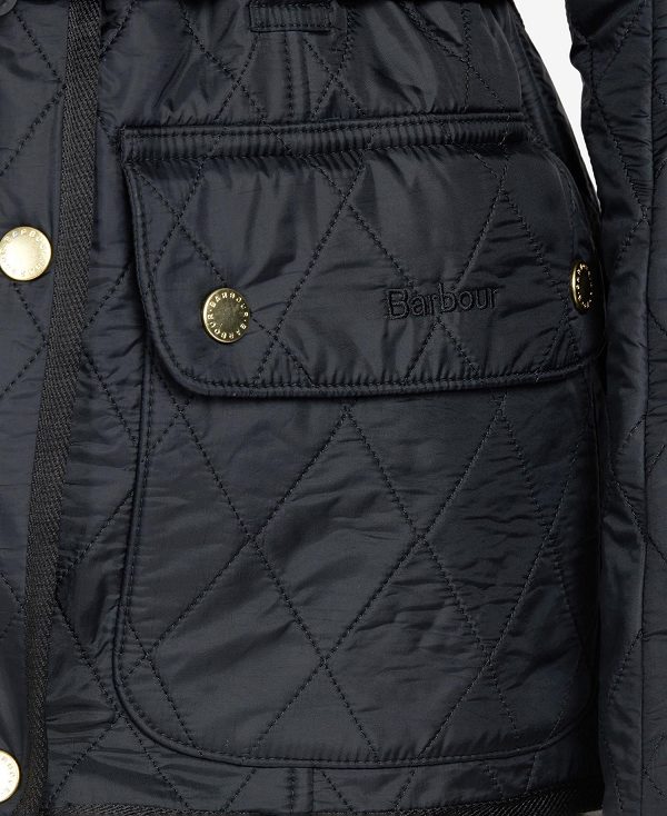 Barbour International Polarquilt Jacket Black/Black | BABO89254