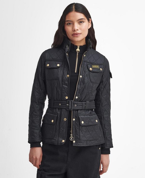 Barbour International Polarquilt Jacket Black/Black | BABO89254