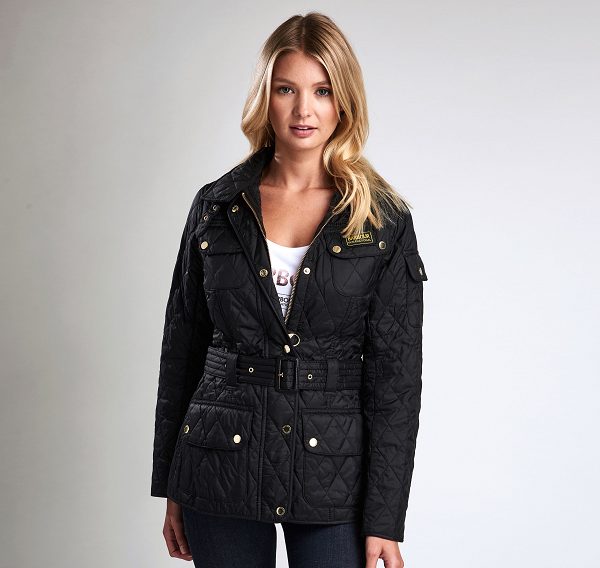 Barbour International Quilted Jacket Black | BABO89264