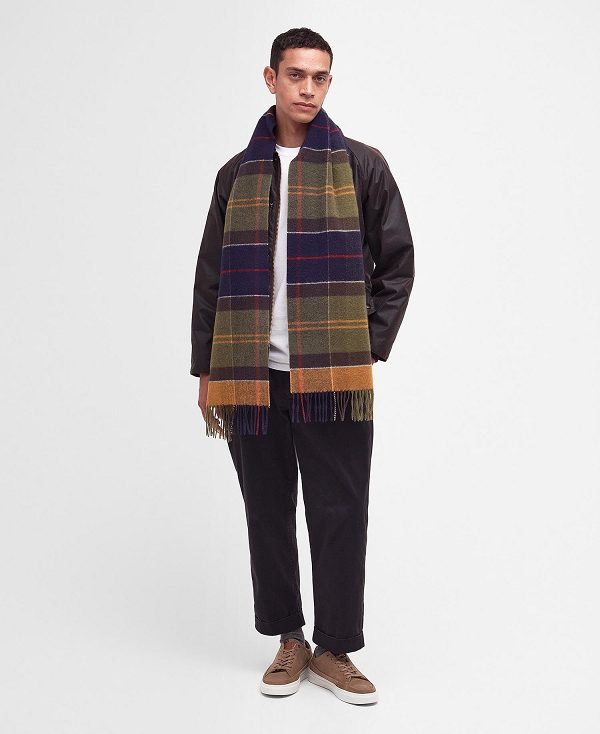 Barbour Inverness Tartan Scarf Blue Granite | BABO89096