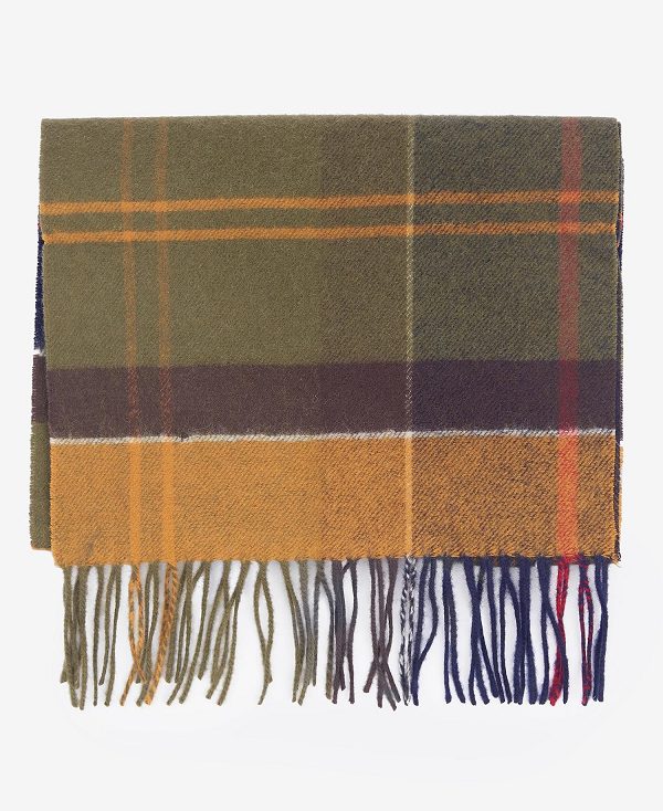 Barbour Inverness Tartan Scarf Blue Granite | BABO89096