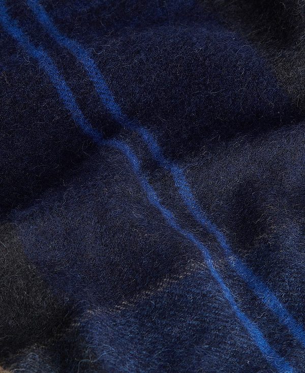 Barbour Inverness Tartan Scarf Blue Granite | BABO89104