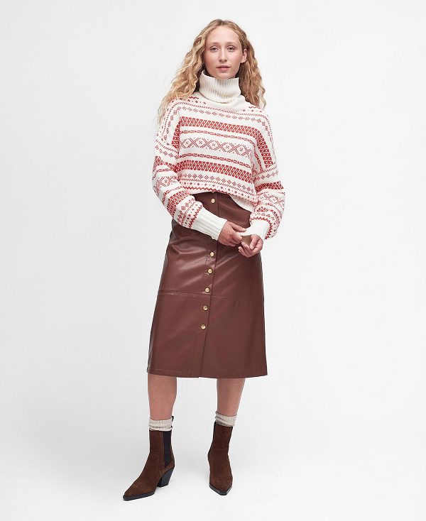 Barbour Jeanne Knitted Jumper Aran | BABO89678