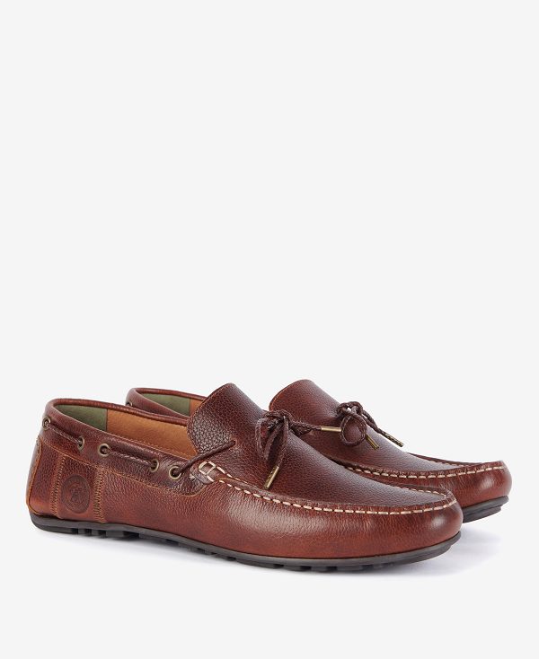 Barbour Jenson Driving Shoes Cognac | BABO88897