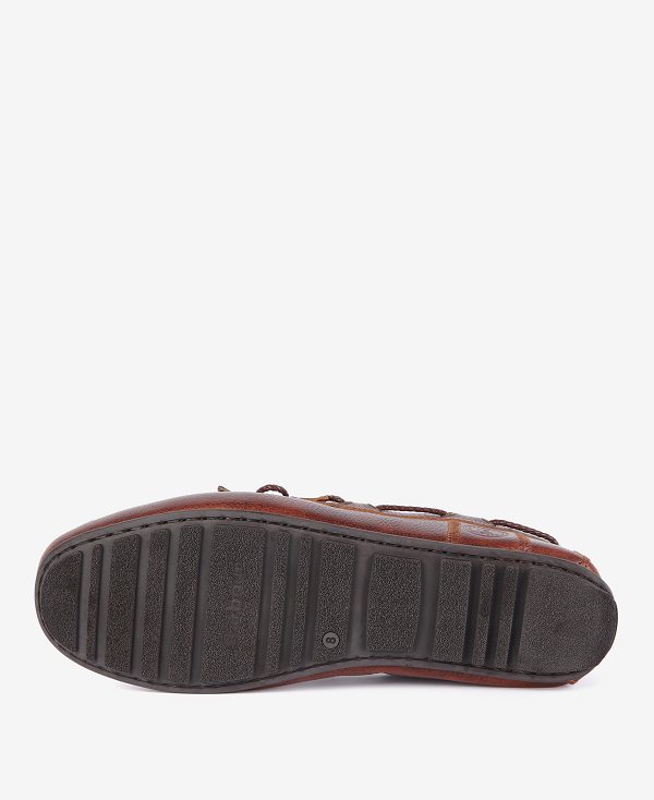 Barbour Jenson Driving Shoes Cognac | BABO88897