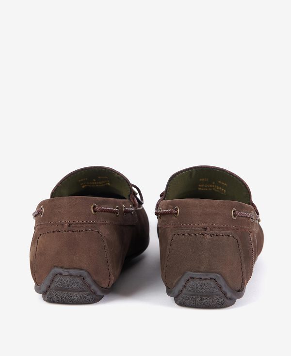 Barbour Jenson Driving Shoes Dark Brown | BABO88894