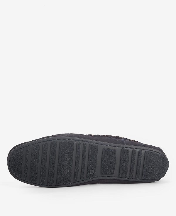 Barbour Jenson Driving Shoes Navy Suede | BABO88899