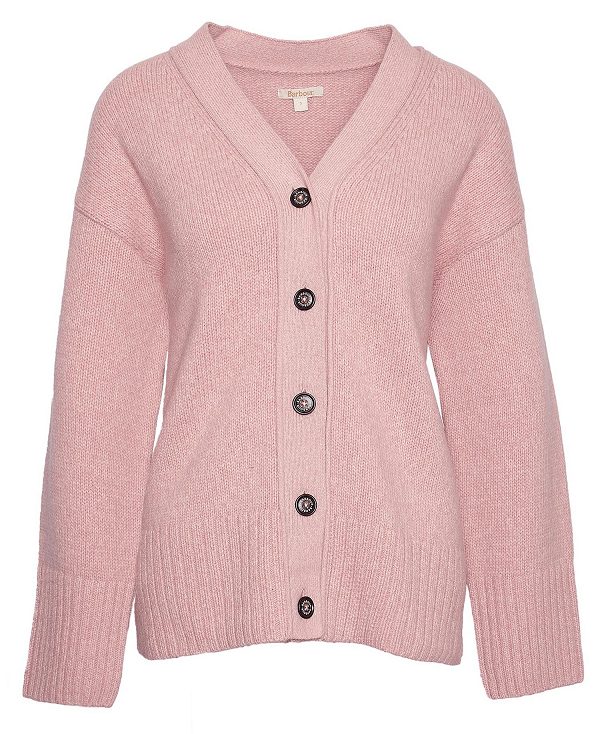 Barbour Joni Cardigan Mahogany Rose | BABO89755