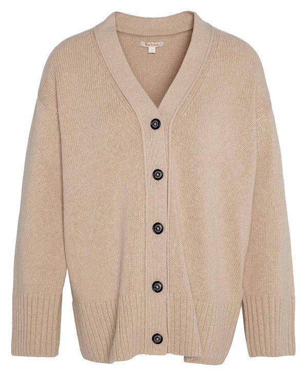 Barbour Joni Cardigan White Pepper | BABO89732