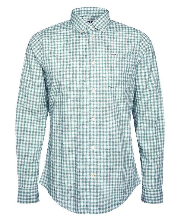 Barbour Kanehill Tailored Shirt Agave Green | BABO87689