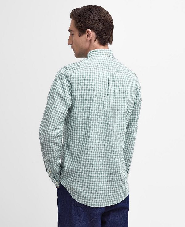 Barbour Kanehill Tailored Shirt Agave Green | BABO87689