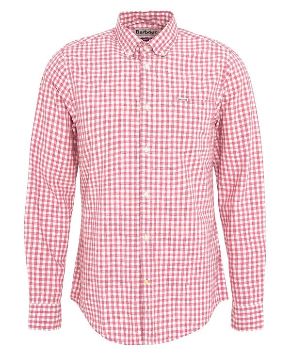 Barbour Kanehill Tailored Shirt Pink | BABO87688