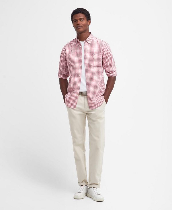 Barbour Kanehill Tailored Shirt Pink | BABO87688