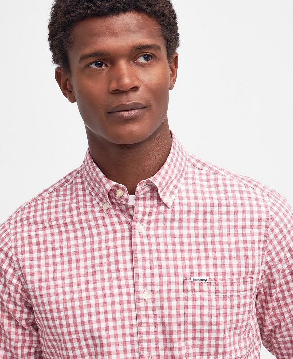 Barbour Kanehill Tailored Shirt Pink | BABO87688