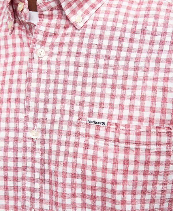 Barbour Kanehill Tailored Shirt Pink | BABO87688