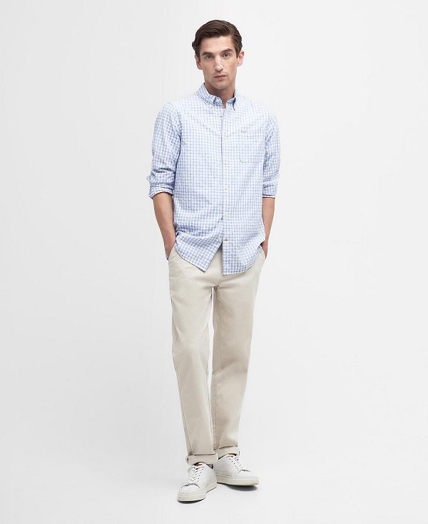 Barbour Kanehill Tailored Shirt Sky | BABO87690