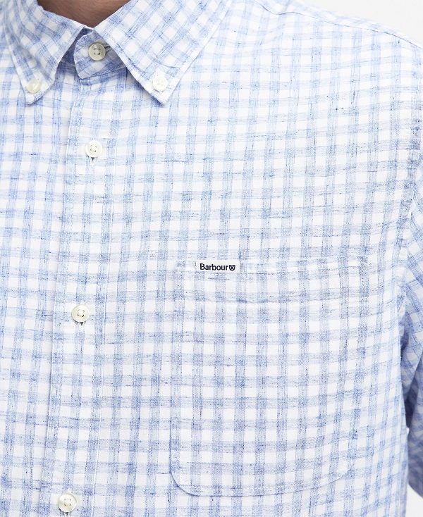 Barbour Kanehill Tailored Shirt Sky | BABO87690