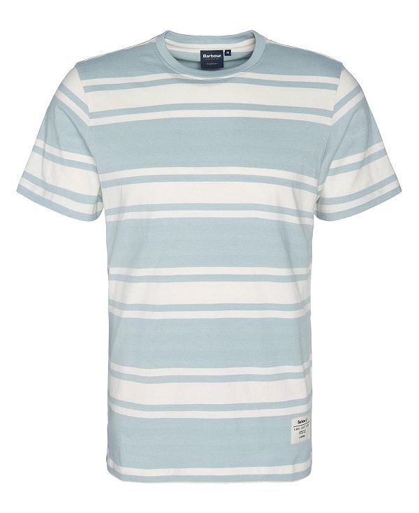 Barbour Kilton Striped T-shirt Dark Slate | BABO88358