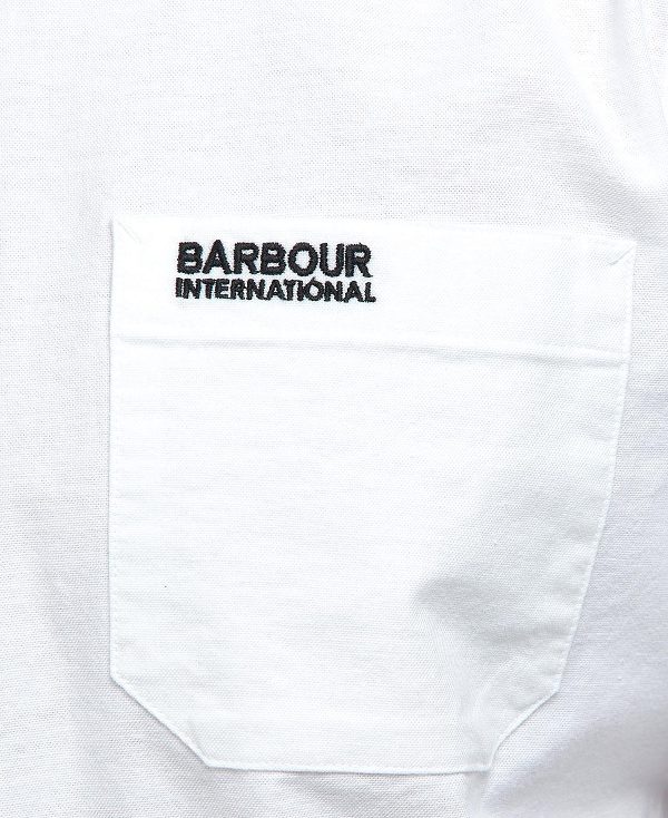 Barbour Kinetic Tailored Long-sleeved Shirt Classic White | BABO87645