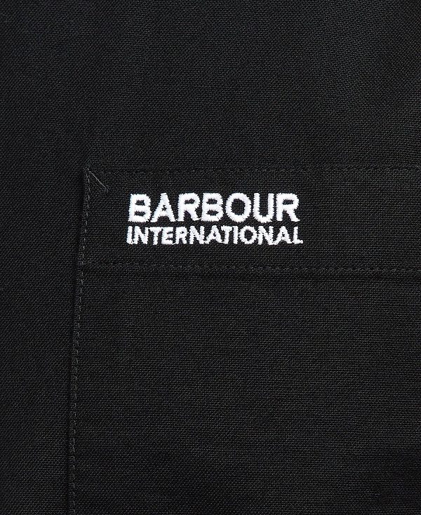 Barbour Kinetic Tailored Long-sleeved Shirt Black | BABO87649