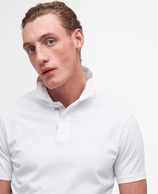 Barbour Kirkhill Short-sleeved Polo Shirt Classic White | BABO88195