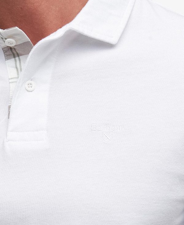 Barbour Kirkhill Short-sleeved Polo Shirt Classic White | BABO88195