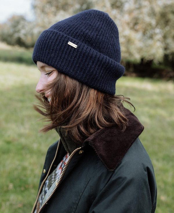 Barbour Kirton Beanie Navy Marl | BABO90011