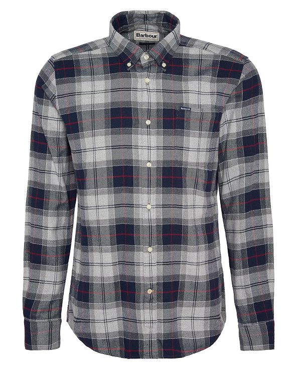 Barbour Kyeloch Tailored Long-sleeved Shirt Blue | BABO87820