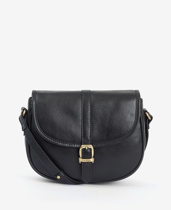 Barbour Laire Medium Saddle Bag Classic Black | BABO89955