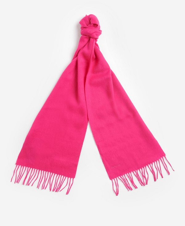 Barbour Lambswool Woven Scarf Blush Pink | BABO90114