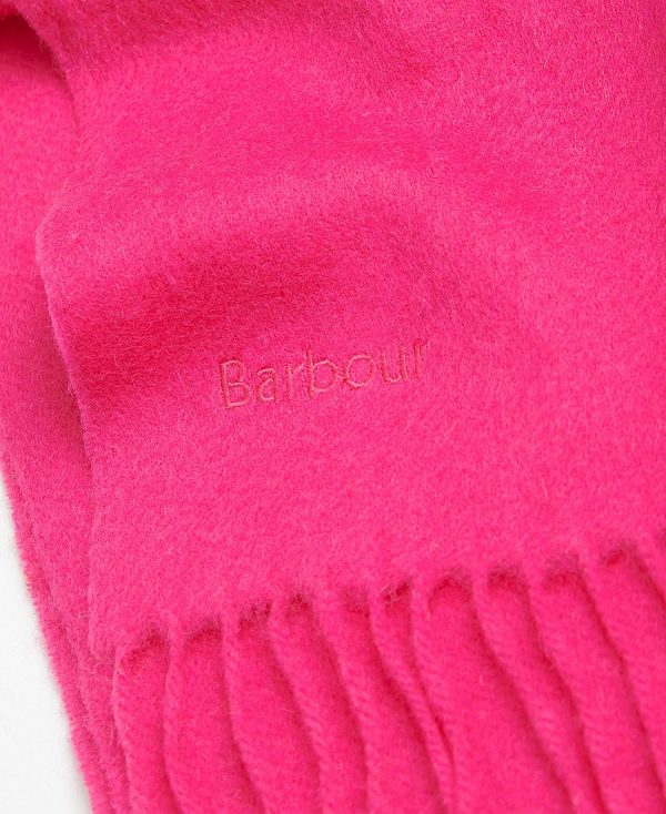 Barbour Lambswool Woven Scarf Blush Pink | BABO90114