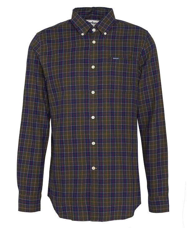 Barbour Lanark Tailored Long-sleeved Shirt Multi | BABO87843