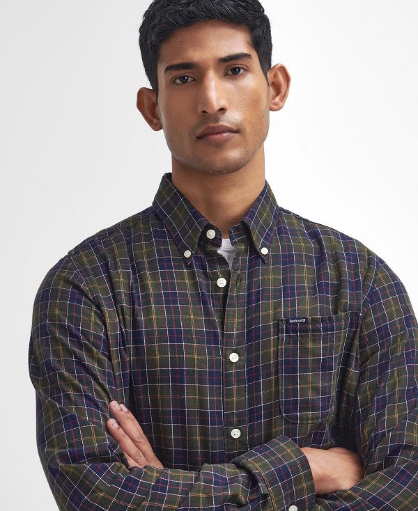 Barbour Lanark Tailored Long-sleeved Shirt Multi | BABO87843